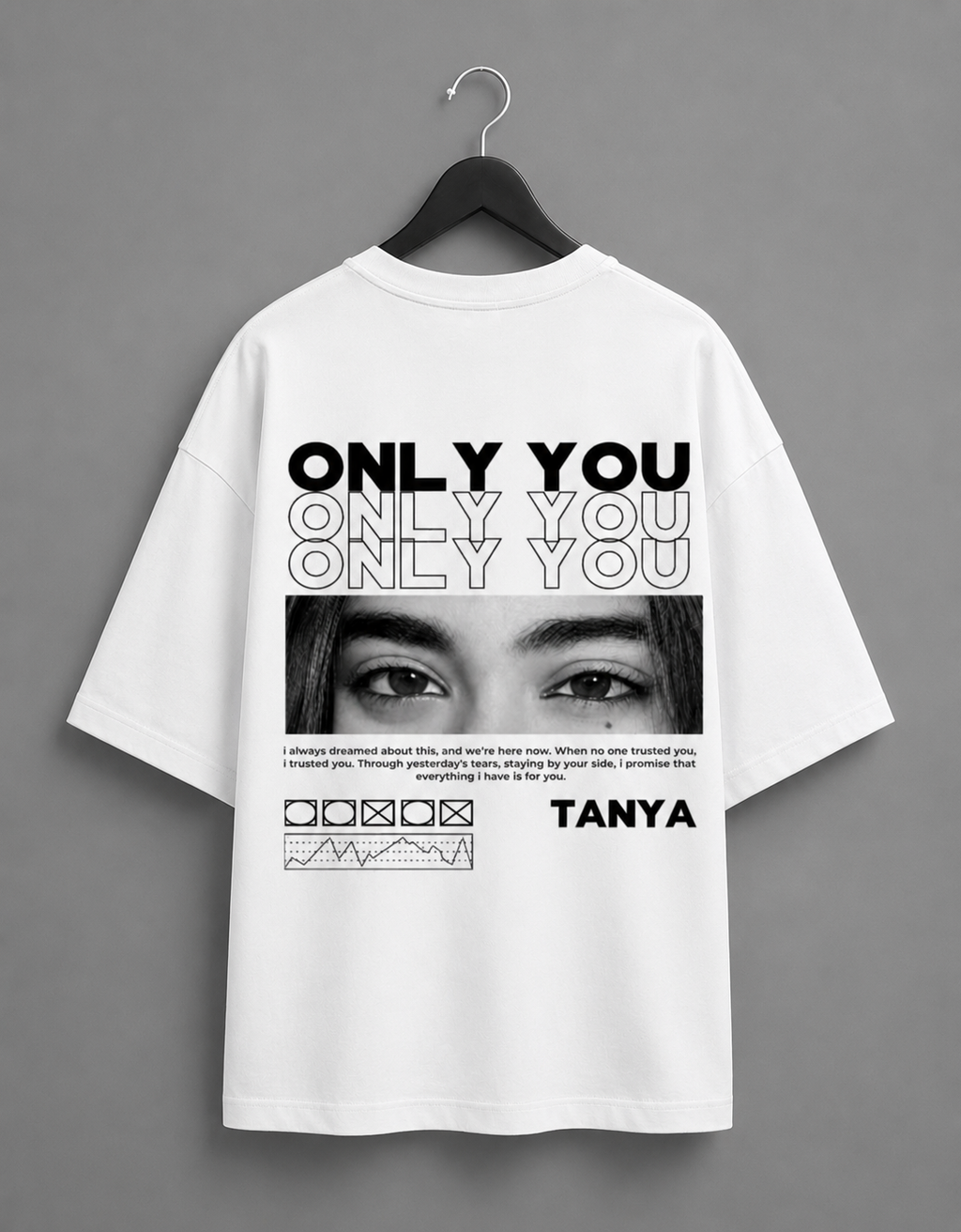 Only You Personalized Oversized T-Shirt
