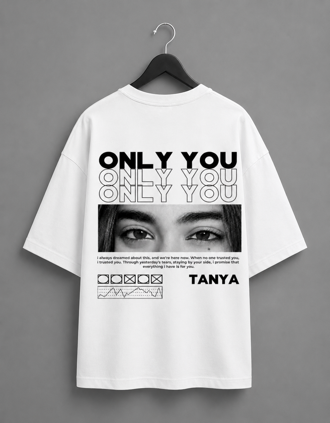 Only You Personalized Oversized T-Shirt