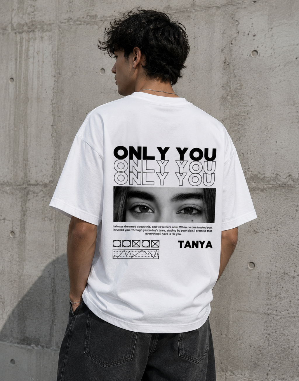 Only You Personalized Oversized T-Shirt