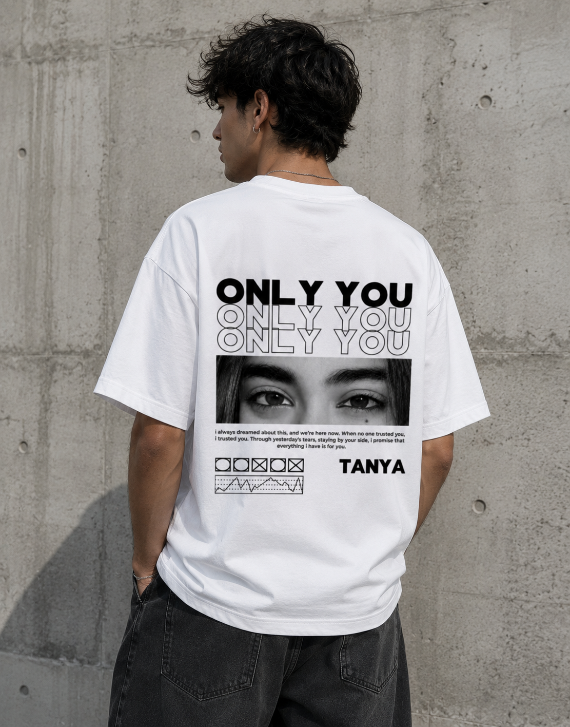 Only You Personalized Oversized T-Shirt
